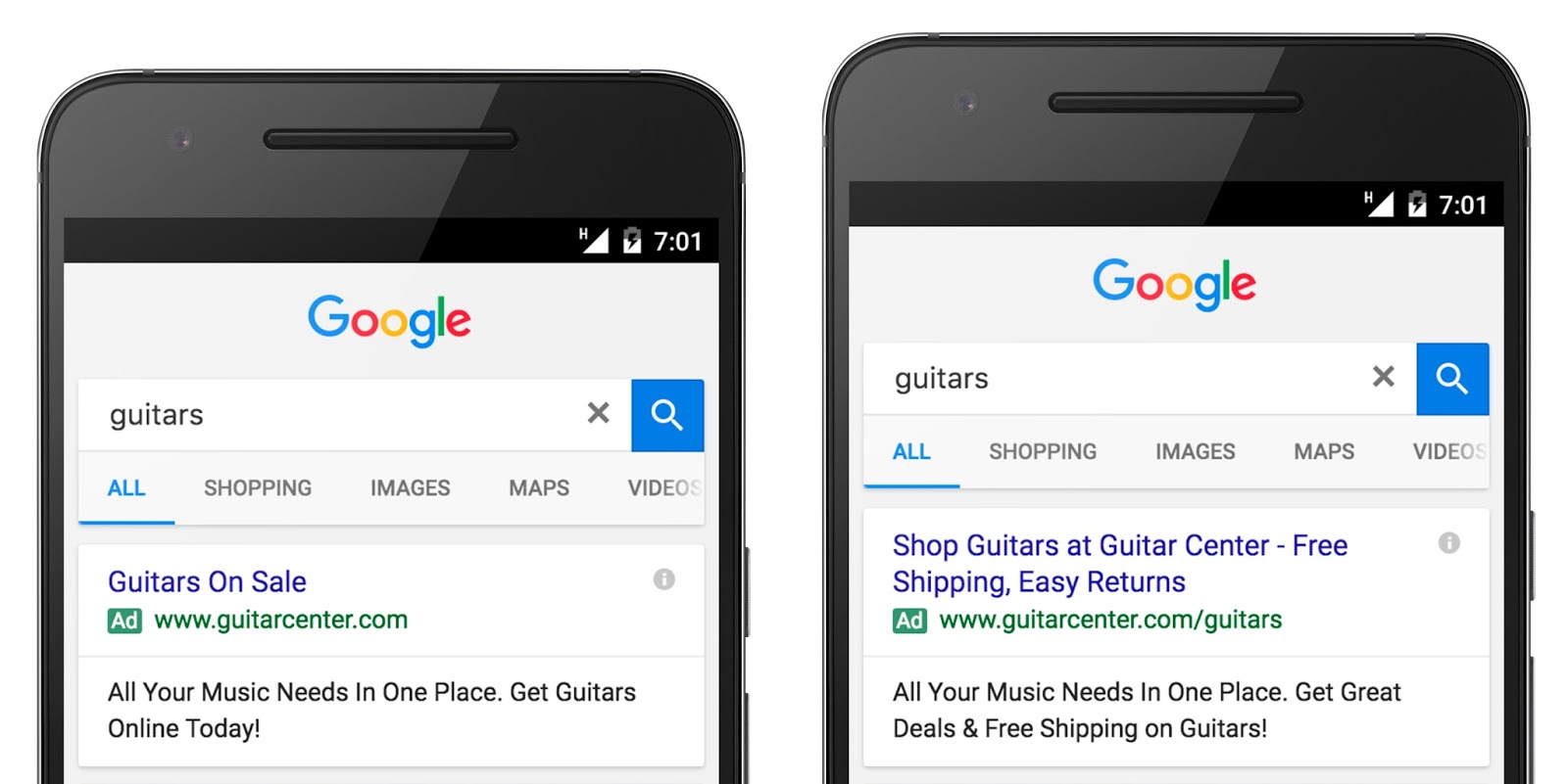 google_guitar_mock3 adwords on mobile